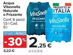 Vitasnella - Acqua Naturale O Frizzante Vitasnella - Acqua Naturale O Frizzante