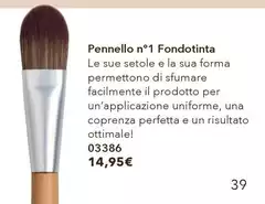 Pennello N° 1 Fondotinta Pennello N° 1 Fondotinta