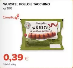 Consilia - Wurstel Pollo E Tacchino Consilia - Wurstel Pollo E Tacchino