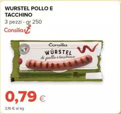 Consilia - Wurstel Pollo E Tacchino Consilia - Wurstel Pollo E Tacchino