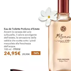 Yves Rocher - Eau De Toilette Profumo D'estate
