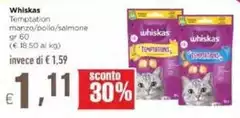 Whiskas - Temptation Manzo/Pollo/Salmone