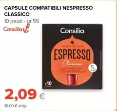Consilia - Capsule Compatibili Nespresso Classico Consilia - Capsule Compatibili Nespresso Classico