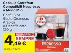 Carrefour - Capsule Compatibili Nespresso A Modo Mio Carrefour - Capsule Compatibili Nespresso A Modo Mio