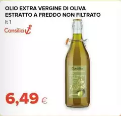 Consilia - Olio Extra Vergine Di Oliva Extratto A Freddo Non Filtrato Consilia - Olio Extra Vergine Di Oliva Extratto A Freddo Non Filtrato