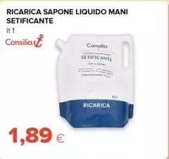 Consilia - Ricarica Sapone Liquido Mani Consilia - Ricarica Sapone Liquido Mani