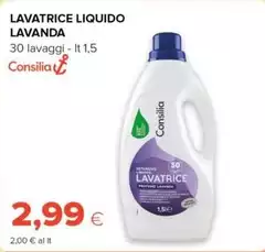 Consilia - Lavatrice Liquido Lavanda Consilia - Lavatrice Liquido Lavanda