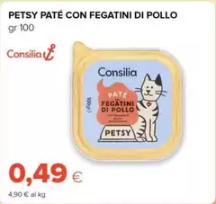 Consilia - Petsy Pate Con Fegatini Di Pollo Consilia - Petsy Pate Con Fegatini Di Pollo