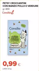 Consilia - Petsy Croccantini Con Manzo Pollo E Verdure