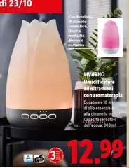 Livarno - Umidificatore Ad Ultrasuoni Con Aromaterapia