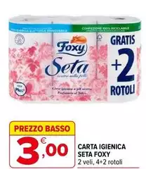 Foxy - Carta Igienica Seta Foxy - Carta Igienica Seta
