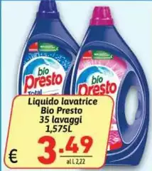 Bio Presto - Liquido Lavatrice Bio Presto - Liquido Lavatrice
