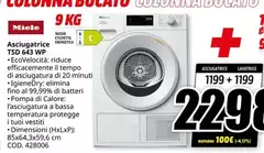 Miele - TSD 643 WP asciugatrice Libera installazione Caricamento frontale 9 kg A++ Bianco