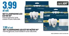 Star'S Light - Set 3 Lampadine Led E27 80 W/100W Star'S Light - Set 3 Lampadine Led E27 80 W/100W