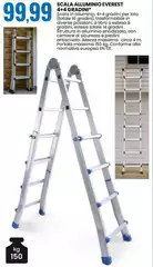 Scala Alluminio Everest 4+4 Gradini