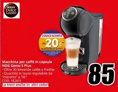 Nescafé - Macchina Per Caffè In Capsule Ndg Genio S Plus Nescafé - Macchina Per Caffè In Capsule Ndg Genio S Plus