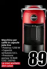 Capsule - Macchina Per Caffè In  Jolie Evo Capsule - Macchina Per Caffè In  Jolie Evo