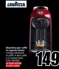 Lavazza - Macchina Per Caffè In Capsule Desea Lavazza - Macchina Per Caffè In Capsule Desea