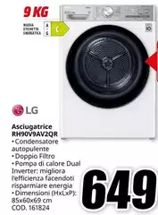 LG - Asciugatrice RH90V9AV2OR