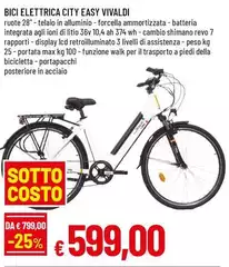 Shimano - Bici Elettrica City Easy Vivaldi