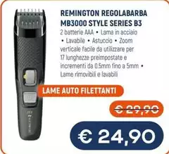 Remington - Regolabarba MB3000 Style Series B3