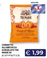 Tre Marie - Cornetto All'Abicocca Surgelato Tre Marie - Cornetto All'Abicocca Surgelato