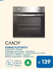 Candy - Forno Elettrico FCID X100