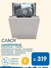 Candy -  Lavastoviglie CDIH2T1047