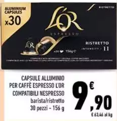 L'or espresso - Capsule Alluminio Per Caffè Espresso Compatibili Nespresso L'or espresso - Capsule Alluminio Per Caffè Espresso Compatibili Nespresso