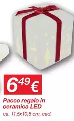 Pacco Regalo In Ceramica Led Pacco Regalo In Ceramica Led
