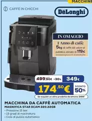 De Longhi - Macchina Da Caffè Automatica Magnifica Star ECAM 220.22GB De Longhi - Macchina Da Caffè Automatica Magnifica Star ECAM 220.22GB