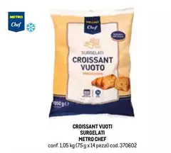 Metro chef - Croissant Vuoto Surgelati