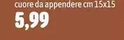 Cuore -  Da Appenderea Cm 15x15 Cuore -  Da Appenderea Cm 15x15