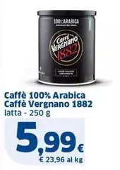 Caffè vergnano 1882 - Caffè 100% Arabica Caffè Vergnano Caffè vergnano 1882 - Caffè 100% Arabica Caffè Vergnano