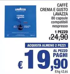 Lavazza - Caffè Crema E Gusto Lavazza - Caffè Crema E Gusto