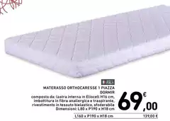 Dormir - Materasso OrthocaresSE 1 Piazza Dormir - Materasso OrthocaresSE 1 Piazza