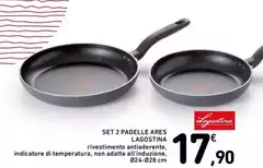 Lagostina - Set 2 Padelle Ares Lagostina - Set 2 Padelle Ares