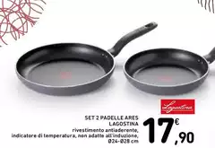 Lagostina - Set 2 Padelle Ares Lagostina - Set 2 Padelle Ares