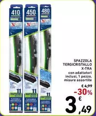X-tra - Spazzola Tergicristallo X-tra - Spazzola Tergicristallo