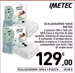 Imetec - Scaldasonno 16965