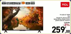 TCL - Tv Led 43" P641K TCL - Tv Led 43" P641K