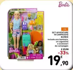 Barbie - Set Avventure In Campggio Barbie - Set Avventure In Campggio