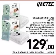 Imetec - Scaldasonno 16965