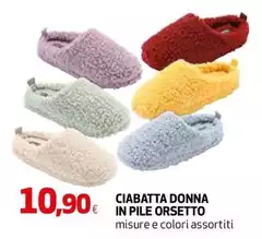Orsetto - Ciabatta Donna In Pile