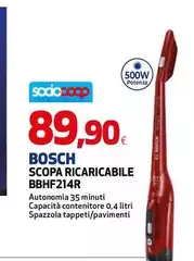Bosch - Scopa Ricaricabile Bbhf214r Bosch - Scopa Ricaricabile Bbhf214r