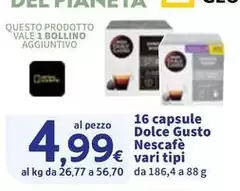Nescafé - 16 Capsule Dolce Gusto Nescafé - 16 Capsule Dolce Gusto