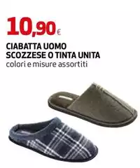 Ciabatta Uomo Scozzese O Tinta Unita