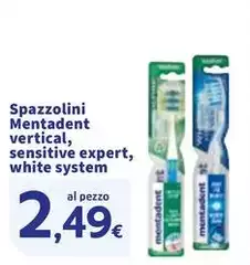 Mentadent - Spazzolini Vertical, Sensitive Expert, White System Mentadent - Spazzolini Vertical, Sensitive Expert, White System