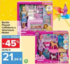Mattel - Barbie Playset Caffetteria O Veterinaria Mattel - Barbie Playset Caffetteria O Veterinaria