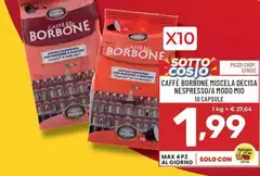 Caffe borbone - Caffe Borbone Miscela Decisa Nespresso/ A Modo Mio